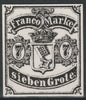 Germany - Bremen 1856 7gr twice stamp-size Photographic print from Sperati's own negative with BPA handstamp on back, superb reference