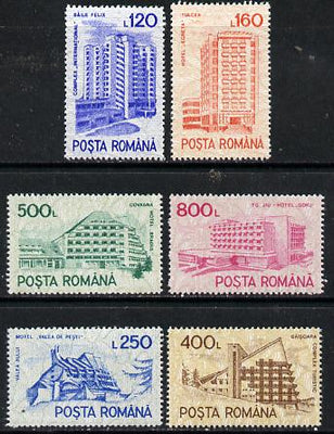 Rumania 1991 Hotels set of 6, Mi 4746-51*