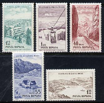 Rumania 1964 Mountain Resorts set of 5 unmounted mint, SG 3160-64, Mi 2294-98*