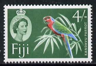 Fiji 1962-67 Parrot 4s (yellow-green background from def set) unmounted mint SG 321