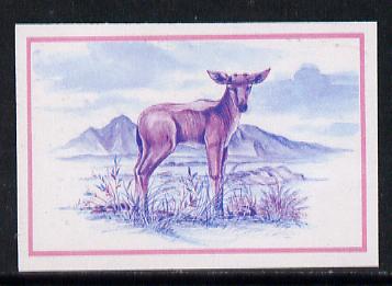 Lesotho 1984 Eland Calf 15s (from Baby Animals issue) imperf progressive proof in magenta & blue only*