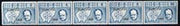 Calf of Man 1968 Europa 1968 opt'd on Churchill perf 14.5 set of 5 in turquoise (as Rosen CA105-09) unmounted mint