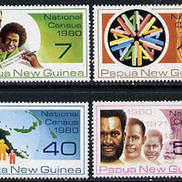 Papua New Guinea 1980 National Census set of 4 unmounted mint, SG 389-92*