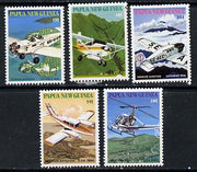 Papua New Guinea 1981 Mission Aviation set of 5, SG 412-16 unmounted mint*