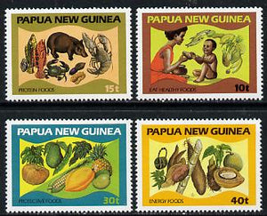 Papua New Guinea 1982 Food & Nutrition set of 4 unmounted mint, SG 434-37*