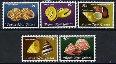 Papua New Guinea 1981 Land Snail Shells set of 5 unmounted mint, SG 421-25*