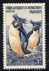 French Southern & Antarctic Territories 1956-60 Rockhopper Penguins 1f unmounted mint,,SG 5