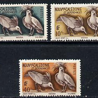 New Caledonia 1948 Birds (Kagus) 3 values from def set of 22, SG 306-08 unmounted mint*