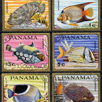 Panama 1968 Fish cto used set of 6 (tete-beche pairs available pro rata)