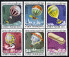 Vietnam 1983 Bicentenary of Manned Flight (Balloons) cto used short set of 6, SG 544-49