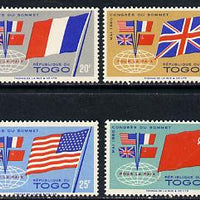 Togo 1960 Four-Power Summit set of 4, SG 262-65 unmounted mint