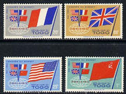 Togo 1960 Four-Power Summit set of 4, SG 262-65 unmounted mint