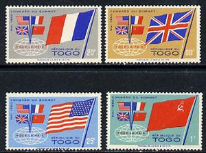 Togo 1960 Four-Power Summit set of 4, SG 262-65 unmounted mint