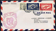 Portugal 1941 Pan American Airways First Clipper Air Mail Flight cover to Portuguese West Africa with special 'Lisbon to Bolama' Illustrated Cachet