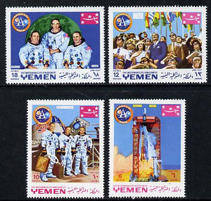 Yemen - Royalist 1969 Apollo 11 set of 4 unmounted mint (Mi 781-84A)
