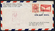 Argentine Republic 1946 Pan American Airways First Clipper Air Mail Flight cover Buenos Aires to New York with special illustrated Cachet