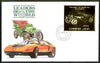Zambia 1987 Classic Cars 1k50 Alfa Romeo in 22k gold foil on cover with first day of issue cancel, limited edition and very elusive