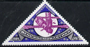 Russia 1989 Cosmonautics Day (Triangular showing Mir Space Station) unmounted mint, SG 5988, Mi 5942*