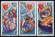 Russia 1980 Soviet-Hungarian Space Flight set of 3 unmounted mint, SG 5005-07, Mi 4964-66*