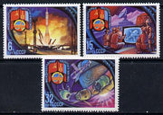 Russia 1981 Soviet-Mongolian Space Flight set of 3 unmounted mint, SG 5107-08,,Mi 5052-54*