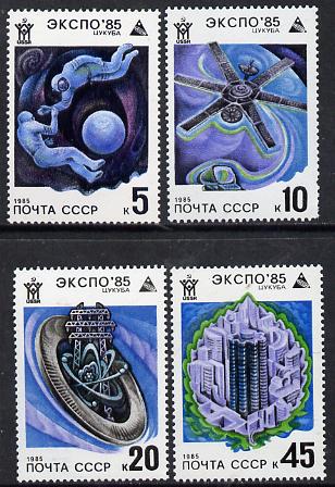Russia 1985 EXPO 85 (Space) set of 4 unmounted mint, SG 5531-34,,Mi 5482-85*
