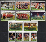St Vincent - Bequia 1986 World Cup Football set of 12 unmounted mint