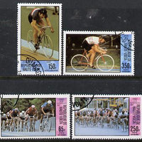Upper Volta 1980 Olympic Games (Cycling) set of 4 cto used, SG 563-66*