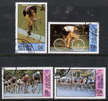 Upper Volta 1980 Olympic Games (Cycling) set of 4 cto used, SG 563-66*