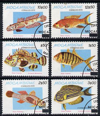 Mozambique 1979 Tropical Fish set of 6 cto used, SG 766-71*