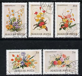 Hungary 1989 Flower Arrangements set of 5 cto used, SG 3897-3901*
