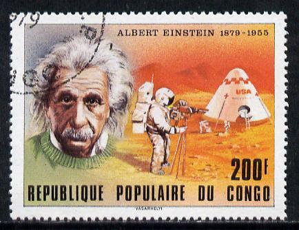 Congo 1979 Personalities 200f (Einstein) cto used, SG 687*