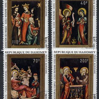 Dahomey 1970 Christmas (Miniature Paintings) set of 4 cto used, SG 423-26*