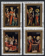 Dahomey 1970 Christmas (Miniature Paintings) set of 4 cto used, SG 423-26*