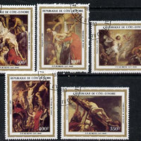 Ivory Coast 1983 Easter (Paintings) set of 5 cto used, SG 765-69**