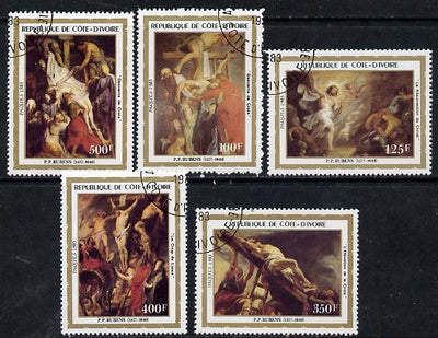 Ivory Coast 1983 Easter (Paintings) set of 5 cto used, SG 765-69**