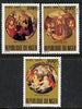 Niger Republic 1981 Christmas (Paintings of Madonna & Child) set of 3 cto used, SG 880-82