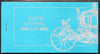 Booklet - Tuvalu - Nukulaelae 1986 Royal Wedding (Andrew & Fergie) $6.40 booklet, State Coach in silver, panes imperf