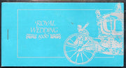 Tuvalu - Nukulaelae 1986 Royal Wedding (Andrew & Fergie) $6.40 booklet, State Coach in silver, panes imperf
