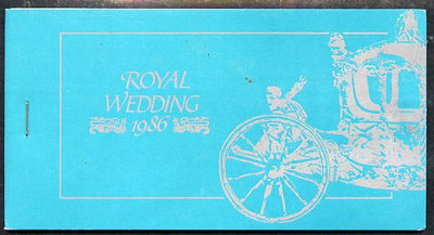 Tuvalu - Nukulaelae 1986 Royal Wedding (Andrew & Fergie) $6.40 booklet, State Coach in silver, panes imperf