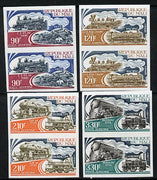 Mali 1974 Steam Locomotives set of 4 imperf from limited printing unmounted mint, as SG 458-61