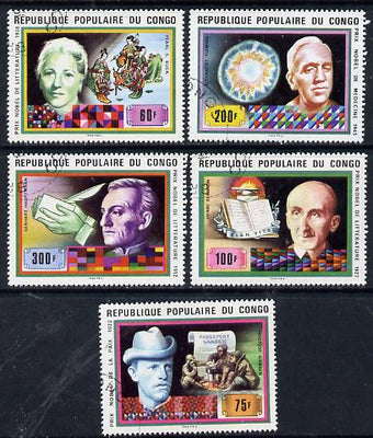 Congo 1978 Nobel Prize Winners set of 5 cto used, SG 610-14*