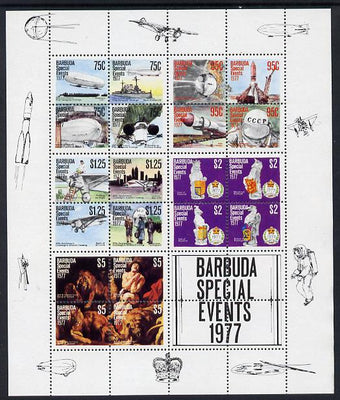 Barbuda 1977 Special Events m/sheet unmounted mint, SG MS 383