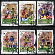 Hungary 1990 Football World Cup Championships set of 6 cto used, SG 3978-83*