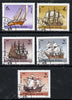 Hungary 1988 Ships set of 5 cto used, SG 3845-49, Mi 3966-70*