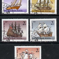 Hungary 1988 Ships set of 5 cto used, SG 3845-49, Mi 3966-70*