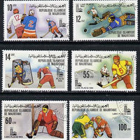 Mauritania 1979 Winter Olympics (Ice-Hockey) set of 6 cto used, SG 635-40, Mi 660-65*