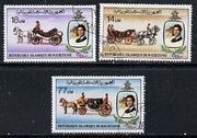 Mauritania 1981 Royal Wedding set of 3 cto used, SG 701-03, Mi 726-28*