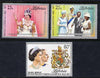 Liberia 1977 Silver-Jubilee perf set of 3 unmounted mint, SG 1320-22
