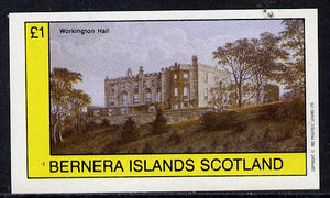 Bernera 1982 Stately Homes #3 imperf souvenir sheet (£1 value) unmounted mint