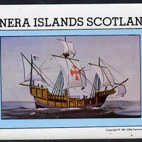 Bernera 1981 Santa Maria imperf deluxe sheet (£2 value) unmounted mint